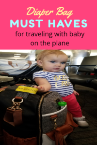 What's in my diaper bag: airplane edition. How to pack for baby or toddler