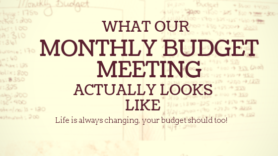 monthly budget meeting